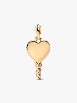 Colgante PANDORA Etiqueta Grabable Llave Corazón