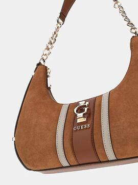 Mini bolso GUESS  hombro Erenia de piel auténtica