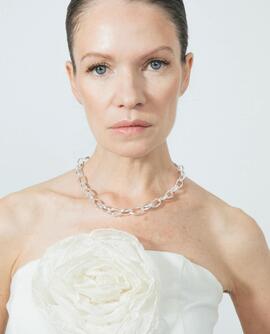 Collar LUXENTER  Acero Anillas Irregulares