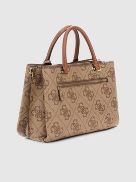 Bolso GUESS mano camel logos tira centro