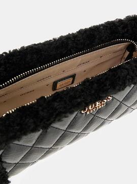 Bandolera GUESS Cristi con pelo sintético