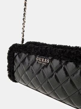 Bandolera GUESS Cristi con pelo sintético