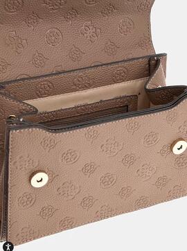 Bandolera GUESS Cresidia con logotipo 4G peony