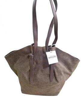 Bolso Shopper AMICHI Marrón