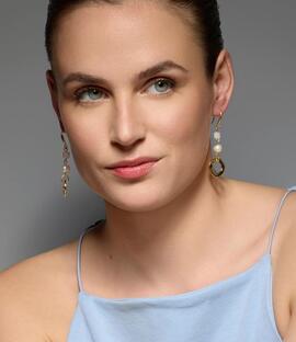 Pendientes LUXENTER Diriki de Perla Blanca