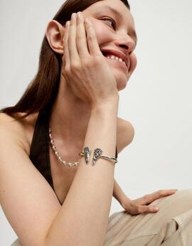 Pulsera UNO DE 50 brazalete con detalle de ala