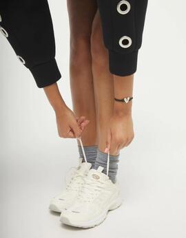 Pulsera UNO DE 50  hilo elástico negro con corazón