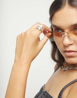 Anillo UNO DE 50 tres formas orgánicas entrelazadas