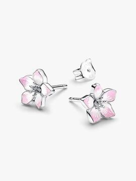 Pendientes PANDORA plata botón Flor de Cerezo