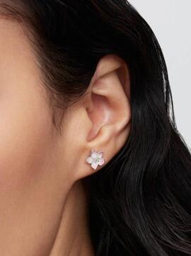 Pendientes PANDORA plata botón Flor de Cerezo