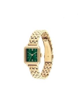 Reloj TOMMY dorado cuadrado esfera verde