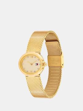 Reloj TOMMY dorado mini esfera ovalada