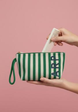 Neceser AGATHA  tela rayas
