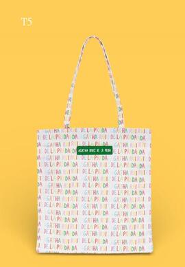 Tote AGATHA tela estampado cierre cremallera