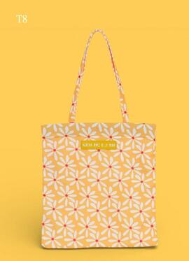 Tote AGATHA tela estampado cierre cremallera