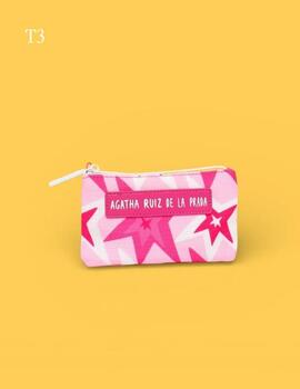 Monedero AGATHA tela estampado cierre cremallera