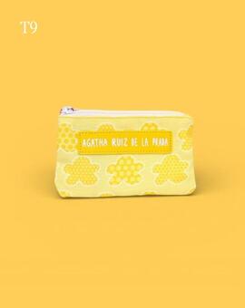 Monedero AGATHA tela estampado cierre cremallera