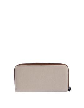 Cartera DON ALGODON Oliveria grande bicolor efecto goma