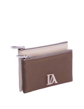 Cartera DON ALGODON  doble bolsillo bicolor