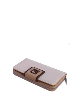 Cartera DON ALGODON Céline grande bicolor solapa logo