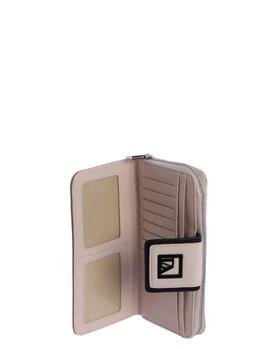 Cartera DON ALGODON Céline grande bicolor solapa logo