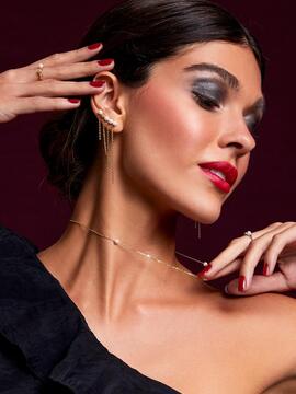 Pendiente MAREA Trepador Perlas Cascada