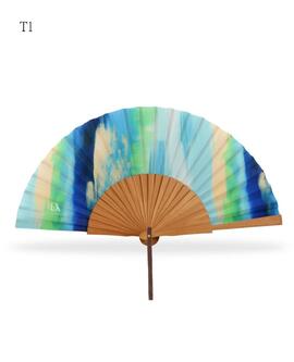 Abanico DON ALGODON madera estampados coloridos