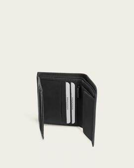 Cartera DON ALGODON Nicolas vertical piel negra serraje