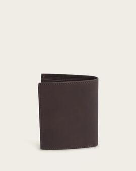 Cartera DON ALGODON Nicolas vertical piel marron serraje