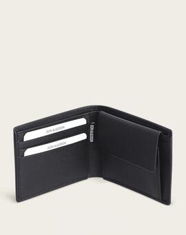Cartera DON ALGODON Alessandro horizontal piel negra rugosa