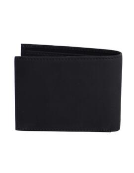 Cartera DON ALGODON Jose horizontal negra efecto serraje