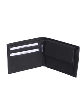 Cartera DON ALGODON Jose horizontal negra efecto serraje