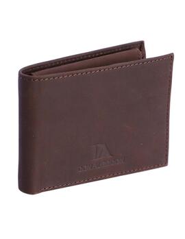 Cartera DON ALGODON Jose horizontal marron efecto serraje