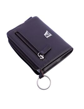 Monedero DON ALGODON Massimo piel marron cremallera