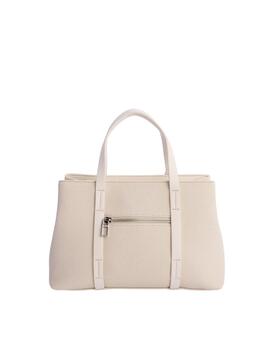 Bolso DON ALGODON Cala beig efecto goma red delante