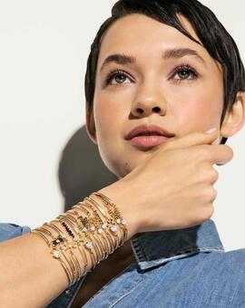 Pulsera NOMINATION acero cordon BEST FRIEND dorado