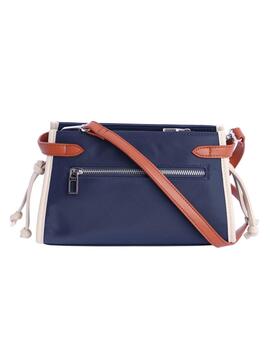 Bandolera DON ALGODON Alborán nylon marino rectangular