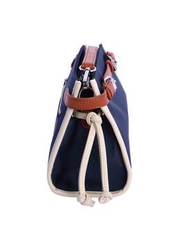 Bandolera DON ALGODON Alborán nylon marino rectangular