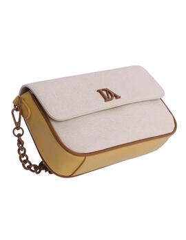 Bandolera DON ALGODON solapa bicolor efecto goma