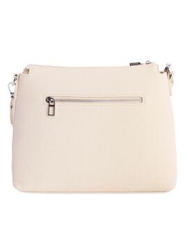 Bandolera DON ALGODON Sere beig efecto goma red delante