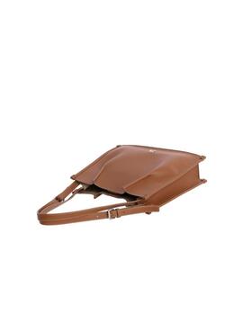 Shopper DON ALGODON Lucca camel 2 asas hombro