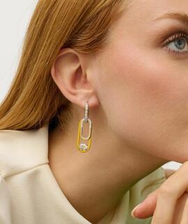 Pendientes RADIANT Iced Triple Bicolor