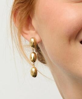 Pendiente RADIANT Soulmate Triple Dorado