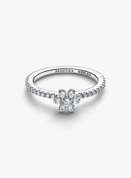 Anillo PANDORA plata flor pequeña brillante