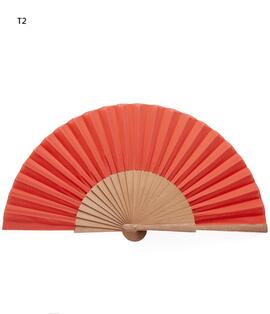 Abanico DON ALGODON madera y tela lisa