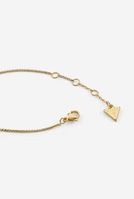 Pulsera GUESS dorada corazon circoni