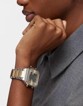 Reloj TOUS D-BEAR cuadrado digital bicolor