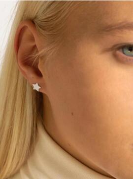 Pendientes LUXENTER plata estrella lisa