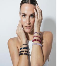Pulsera LUXENTER Bolas Amatista Natural