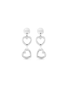 Pendientes GUESS Hearted Chain Sra Silver